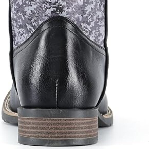 Cowboy Boots Men Square Toe Western Boot Durable Classic Fashionable Embroidered main image 6